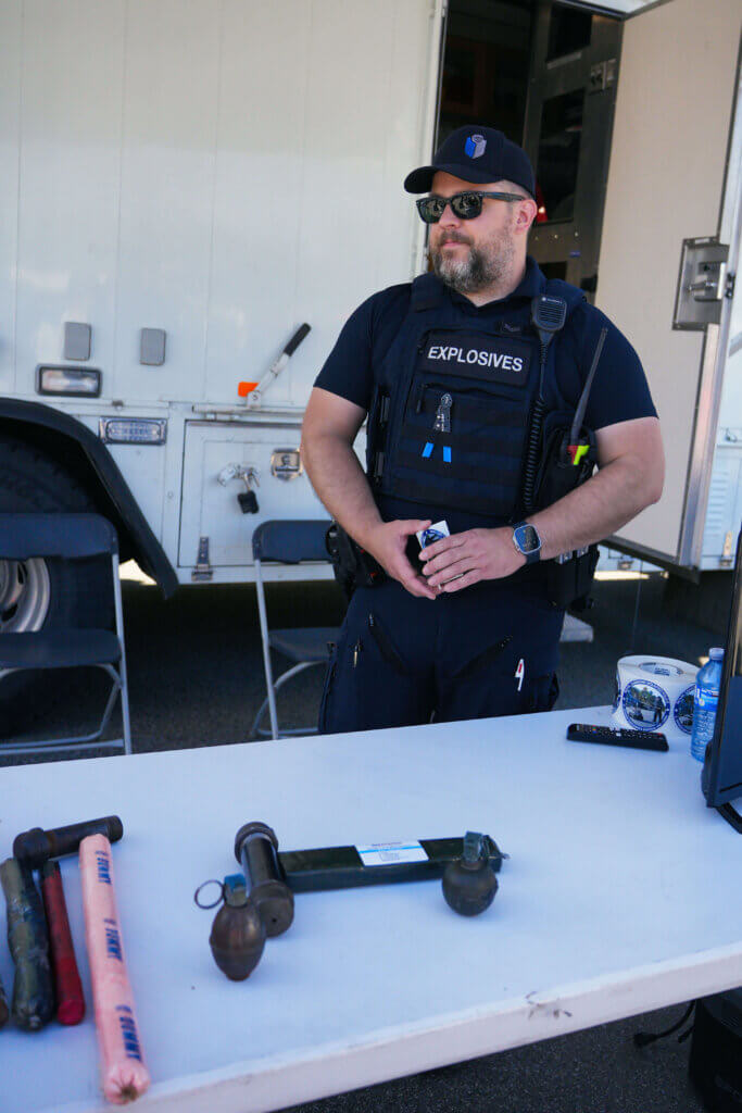 RCMP officer from the Explosives Disposal Unit