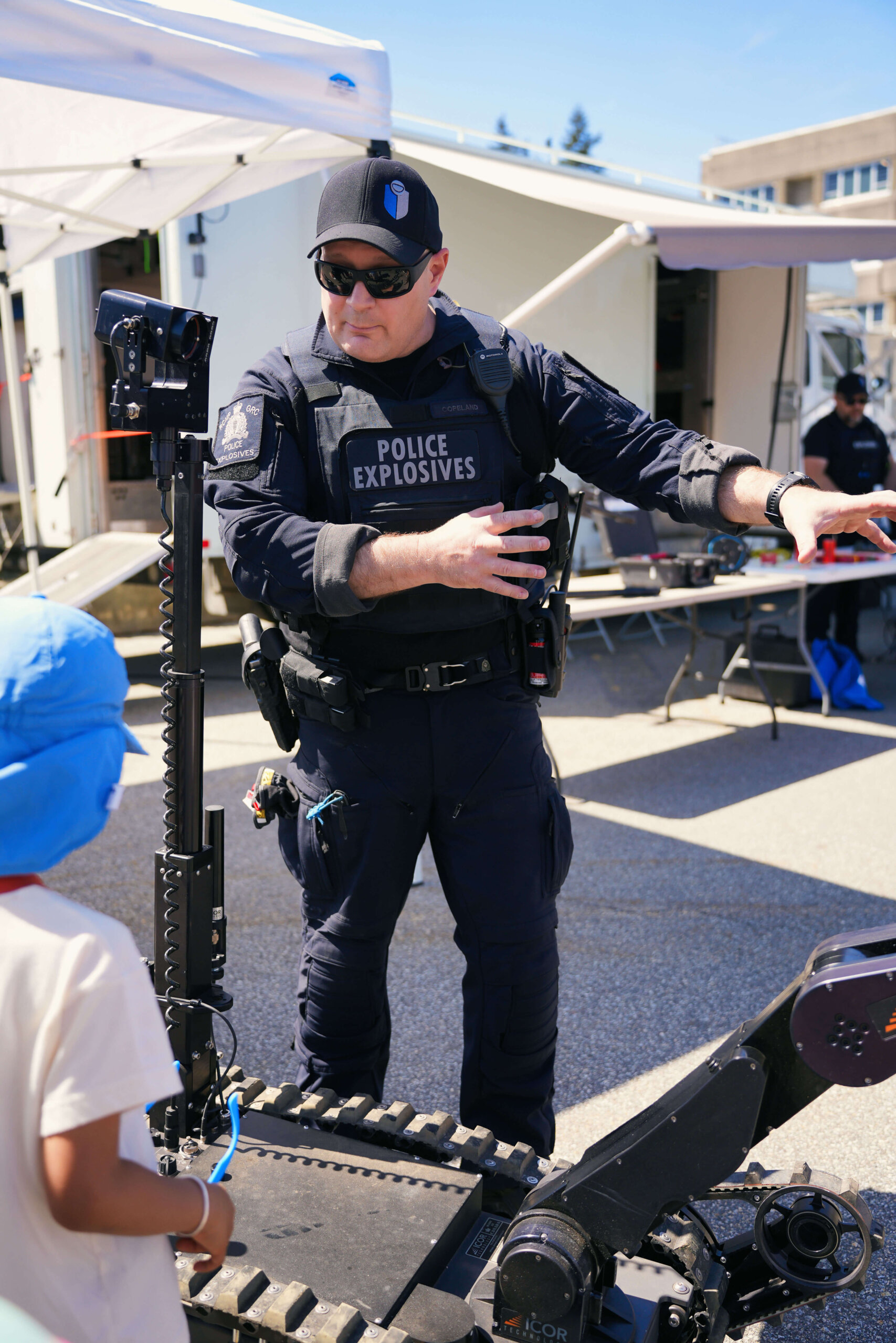 RCMP officer from the Explosives Disposal Unit