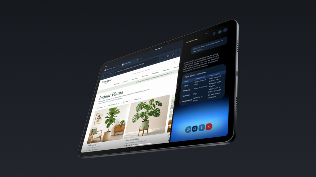 Alexa+ assistant with Dynamic Tab on a new Amazon Alexa Tablet