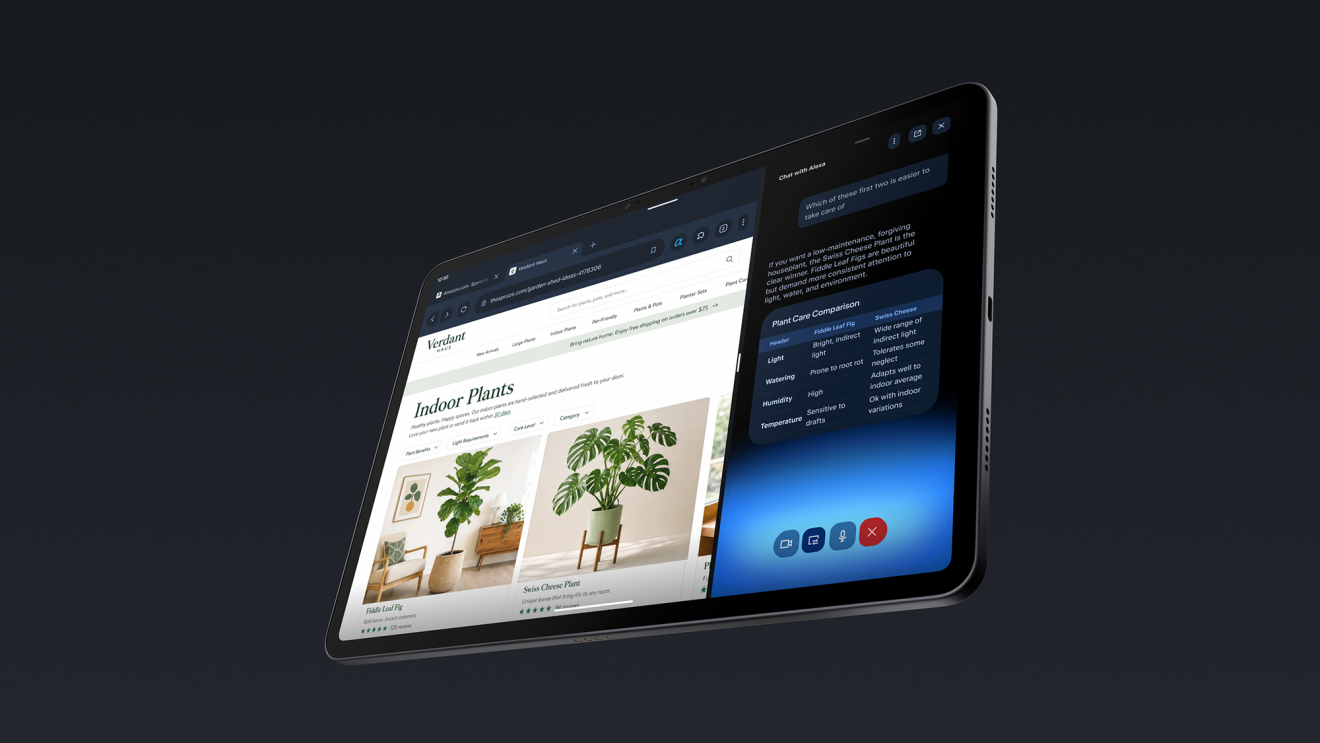 Alexa+ assistant running on the new Amazon Alexa Tablet 11